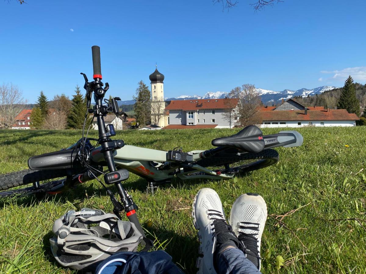 Ferienwohnung Hochgratglueck Oberreute Bagian luar foto